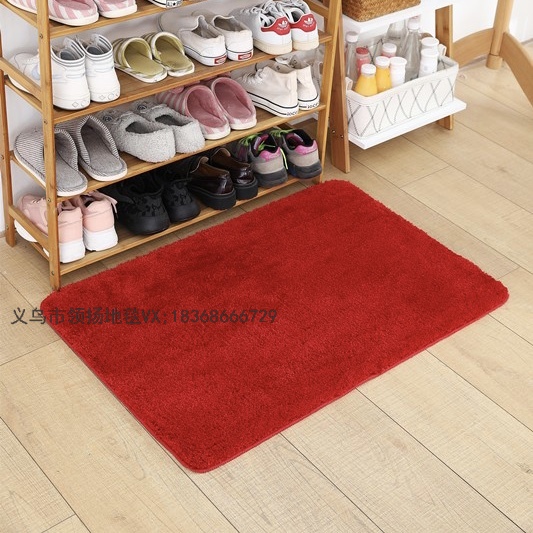 New Solid Color Velveteen Floor Mat Doorway Entrance Household Foot Mat Bathroom Carpet Bathroom Water-Absorbing Non-Slip Mat New Solid Color Velveteen Floor Mat Doorway Entrance Household Foot Mat Bathroom Carpet Bathroom Water-Absorbing Non-Slip Mat