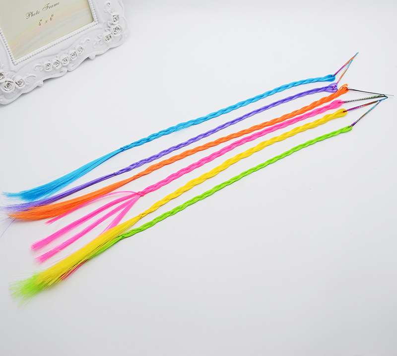 Hot Sale Small Claw Clip Beaded Color Wig Dough-Twist Style Plaits Children's Festival Performance Hair Accessories Straight Hair Hair Ring Headdress Hot Sale Small Claw Clip Beaded Color Wig Dough-Twist Style Plaits Children's Festival Performance Hair Accessories Straight Hair Hair Ring Headdress