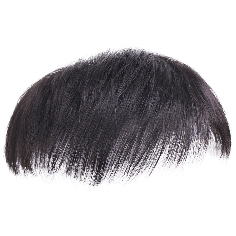 Men&#039;s Wig Hair Supplementing Piece Wig Men&#039;s Hairpiece Real Hair Bald Men&#039;s Hair Replacement Hand Woven Biological Scalp