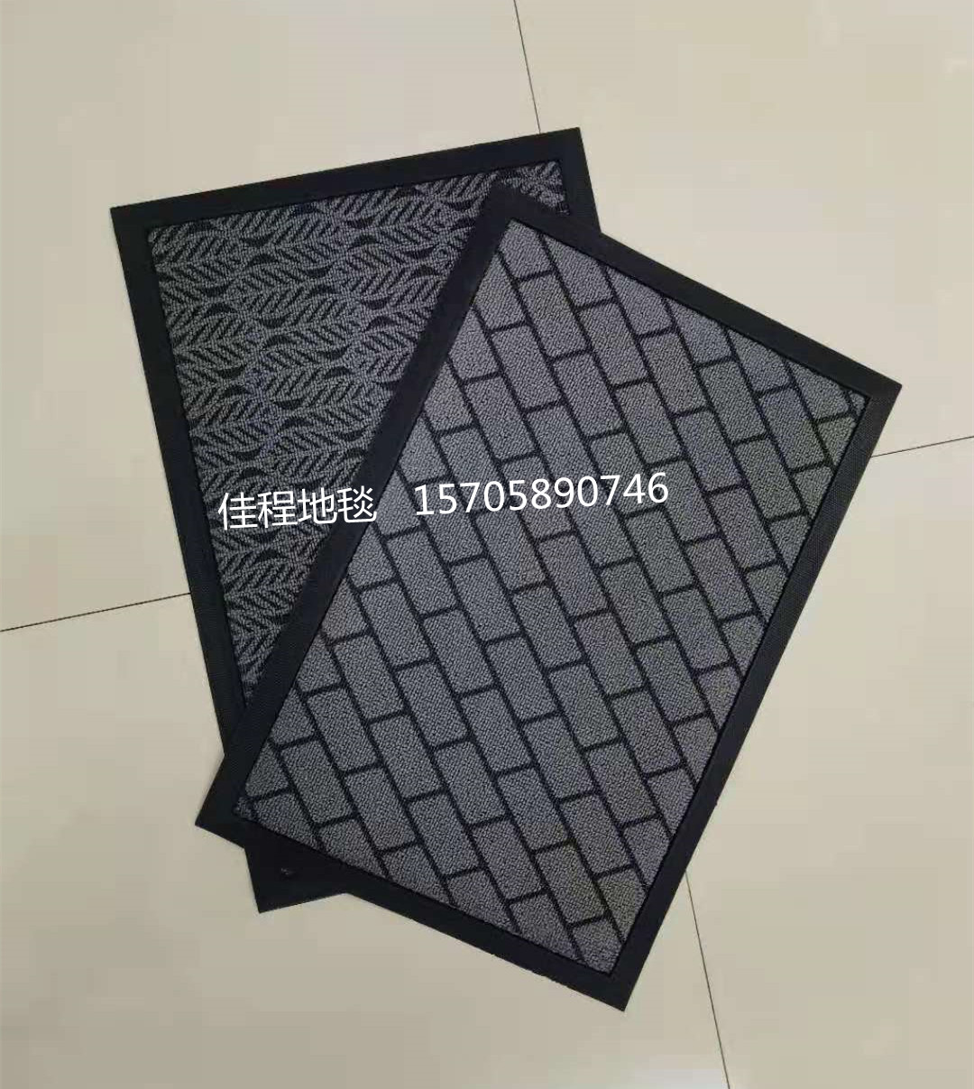 New Carved Door Mat Black Gray Polypropylene Jacquard Foot Mat Non-Slip Mat Carpet Rubber Pad Polypropylene Fiber Mat New Carved Door Mat Black Gray Polypropylene Jacquard Foot Mat Non-Slip Mat Carpet Rubber Pad Polypropylene Fiber Mat