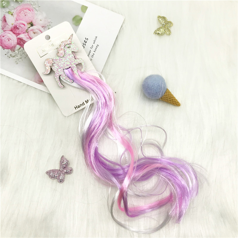 Xinchenyun Children's Wig Barrettes Side Clip Internet Influencer Hairpin Cute Princess Single Horn Headband Beast Headdress Xinchenyun Children's Wig Barrettes Side Clip Internet Influencer Hairpin Cute Princess Single Horn Headband Beast Headdress