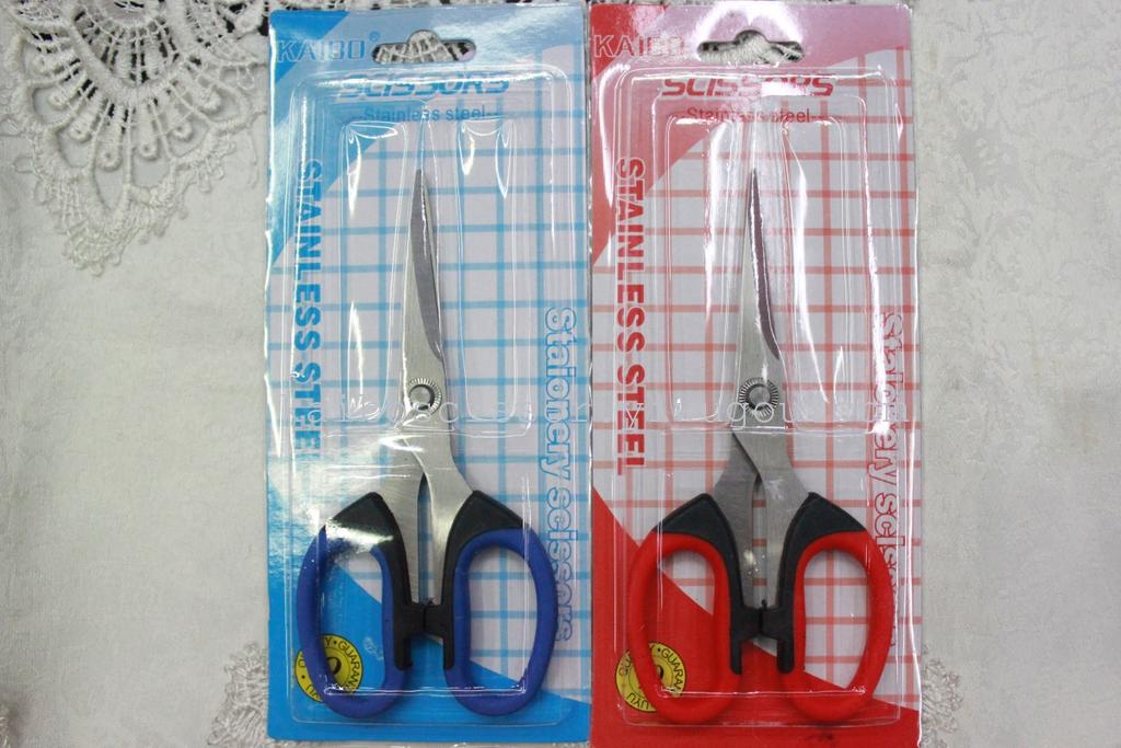 KAIBO KB221 card box office cable brand stainless steel soft handle scissors