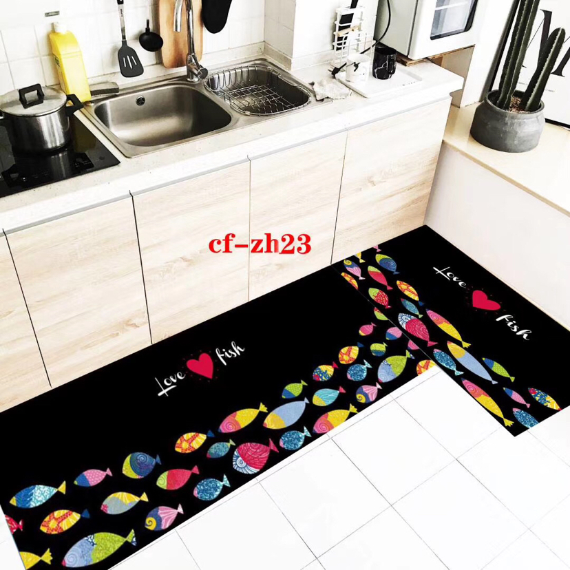 Kitchen Non-Slip Mat Two-Piece Set Floor Mat 40 × 120+40 × 60 Kitchen Non-Slip Mat Two-Piece Set Floor Mat 40 × 120+40 × 60