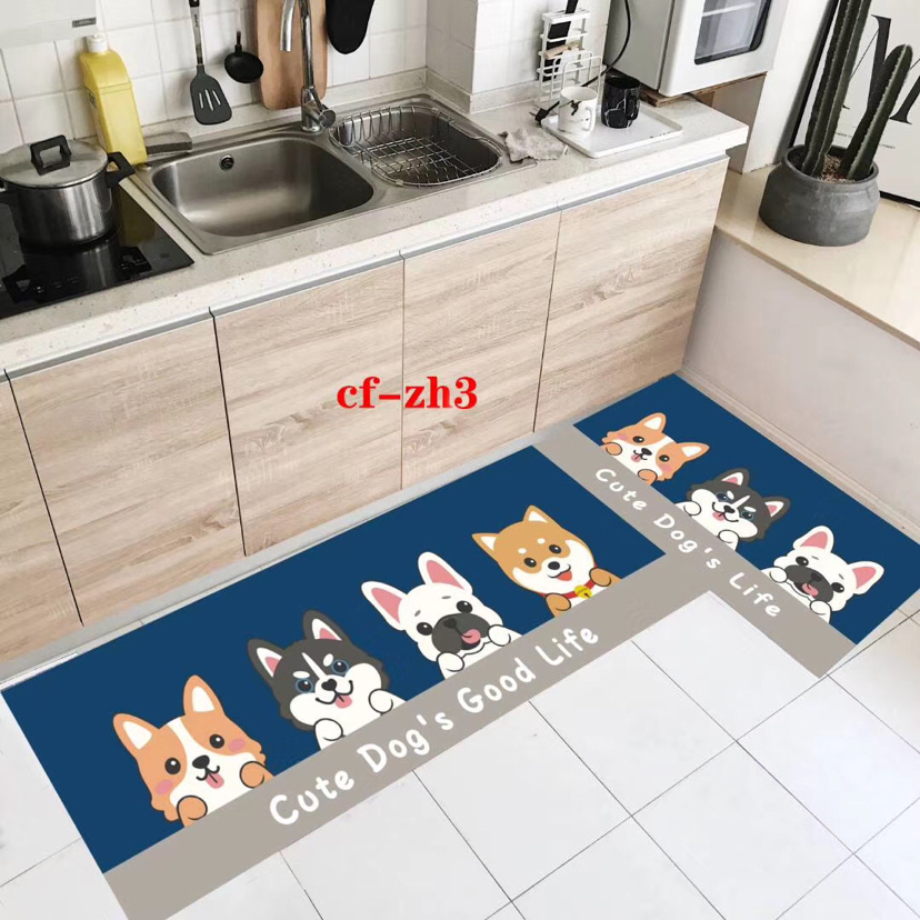 Kitchen Non-Slip Mat Two-Piece Set Floor Mat 40 × 120+40 × 60 Kitchen Non-Slip Mat Two-Piece Set Floor Mat 40 × 120+40 × 60