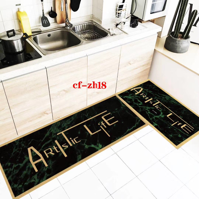 Kitchen Non-Slip Mat Two-Piece Set Floor Mat 40 × 120+40 × 60 Kitchen Non-Slip Mat Two-Piece Set Floor Mat 40 × 120+40 × 60
