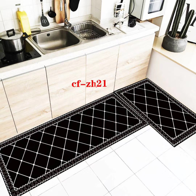 Kitchen Non-Slip Mat Two-Piece Set Floor Mat 40 × 120+40 × 60 Kitchen Non-Slip Mat Two-Piece Set Floor Mat 40 × 120+40 × 60