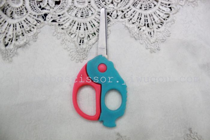 KAIBO 0040 stainless steel scissors scissors fish cartoon cartoon nail student card KAIBO 0040 stainless steel scissors scissors fish cartoon cartoon nail student card