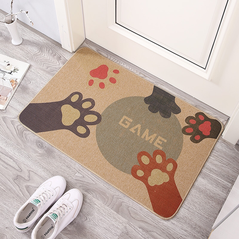 Household Household Outdoor Floor Mat Linen Floor Mat Door Mat Rubber Mat Non-Slip Mat Four Seasons 45*70