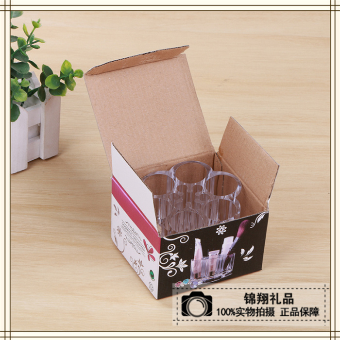 Transparent cosmetic storage box plastic simple desktop home mask packaging box skin care products storage box