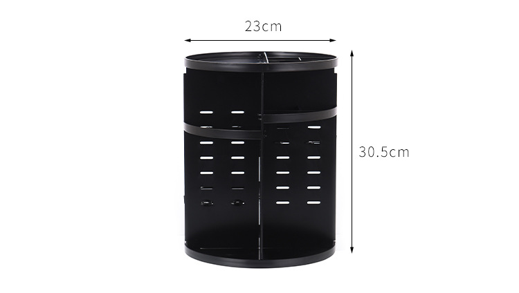 Rotating cosmetic case desktop shelf skin care products storage shelf circular plastic cosmetic storage box