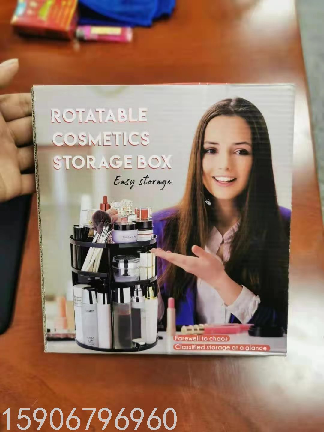Cross-Border Hot Rotating Cosmetic Storage Box Lipstick Skin Care Products Storage Rack Dresser Table Organize and Storage Cross-Border Hot Rotating Cosmetic Storage Box Lipstick Skin Care Products Storage Rack Dresser Table Organize and Storage