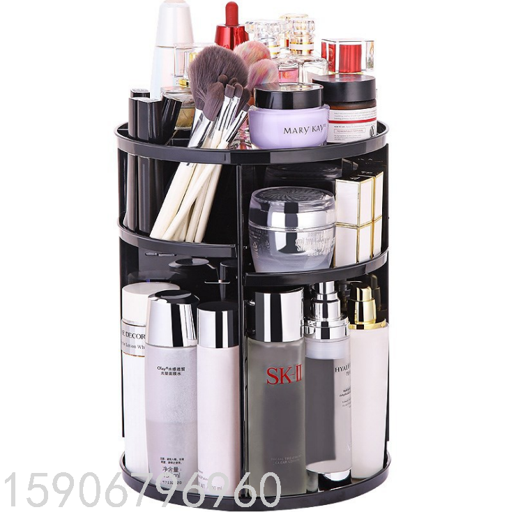Cross-Border Hot Rotating Cosmetic Storage Box Lipstick Skin Care Products Storage Rack Dresser Table Organize and Storage Cross-Border Hot Rotating Cosmetic Storage Box Lipstick Skin Care Products Storage Rack Dresser Table Organize and Storage