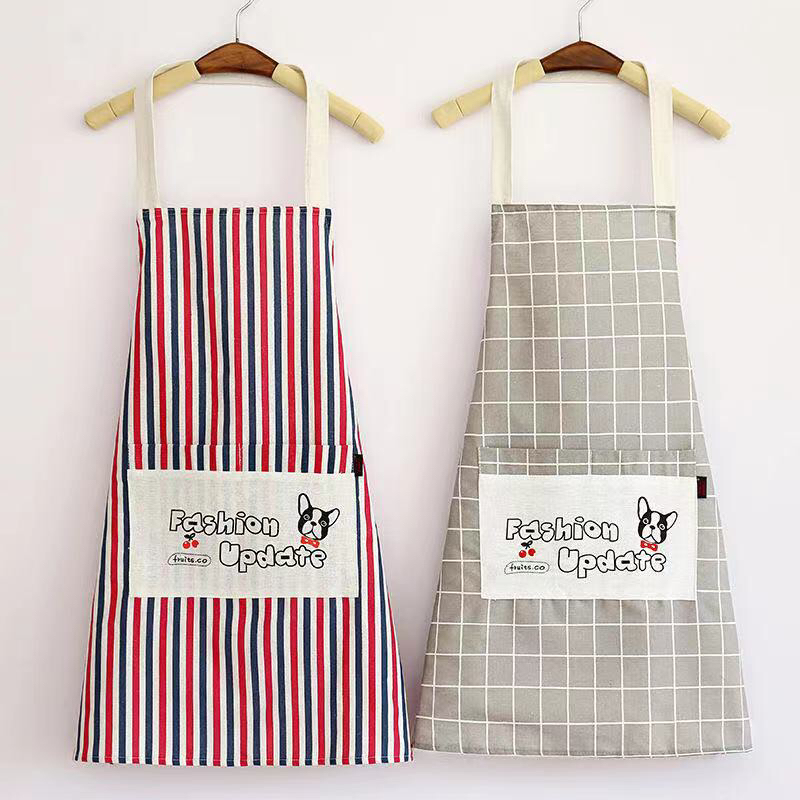 Double-Layer Cotton and Linen Apron Oil-Proof Household Apron Factory Wholesale Advertising Apron Printing Double-Layer Cotton and Linen Apron Oil-Proof Household Apron Factory Wholesale Advertising Apron Printing
