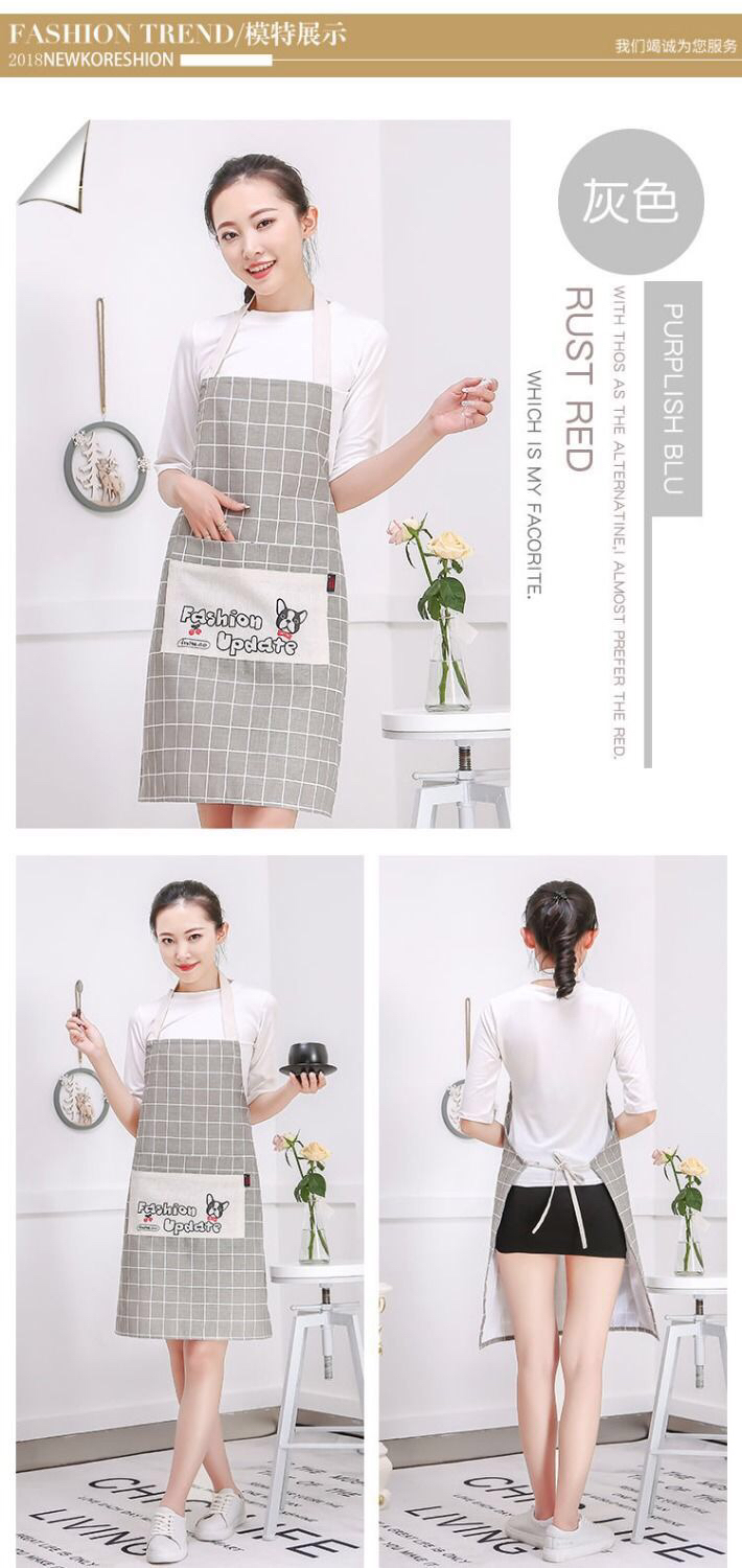 Double-Layer Cotton and Linen Apron Oil-Proof Household Apron Factory Wholesale Advertising Apron Printing Double-Layer Cotton and Linen Apron Oil-Proof Household Apron Factory Wholesale Advertising Apron Printing