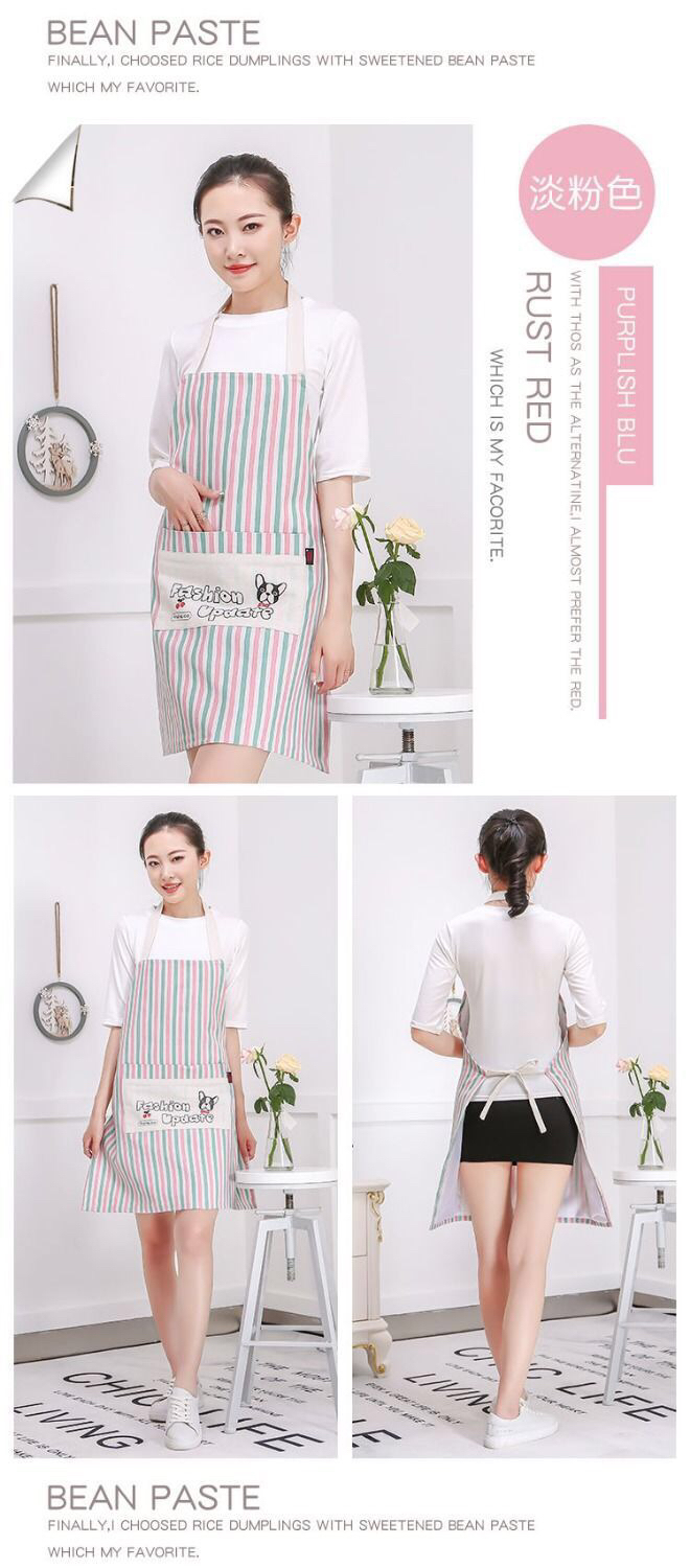 Double-Layer Cotton and Linen Apron Oil-Proof Household Apron Factory Wholesale Advertising Apron Printing Double-Layer Cotton and Linen Apron Oil-Proof Household Apron Factory Wholesale Advertising Apron Printing