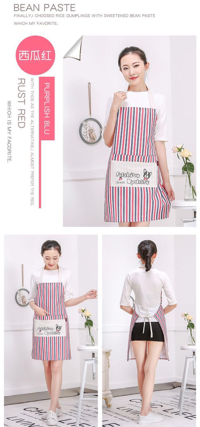 Double-Layer Cotton and Linen Apron Oil-Proof Household Apron Factory Wholesale Advertising Apron Printing Double-Layer Cotton and Linen Apron Oil-Proof Household Apron Factory Wholesale Advertising Apron Printing