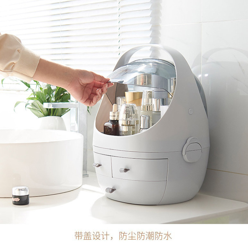 Internet Celebrity Cosmetics Storage Box Drawer Portable Transparent Desktop Skin Care Products Holder Dustproof Cosmetic Box