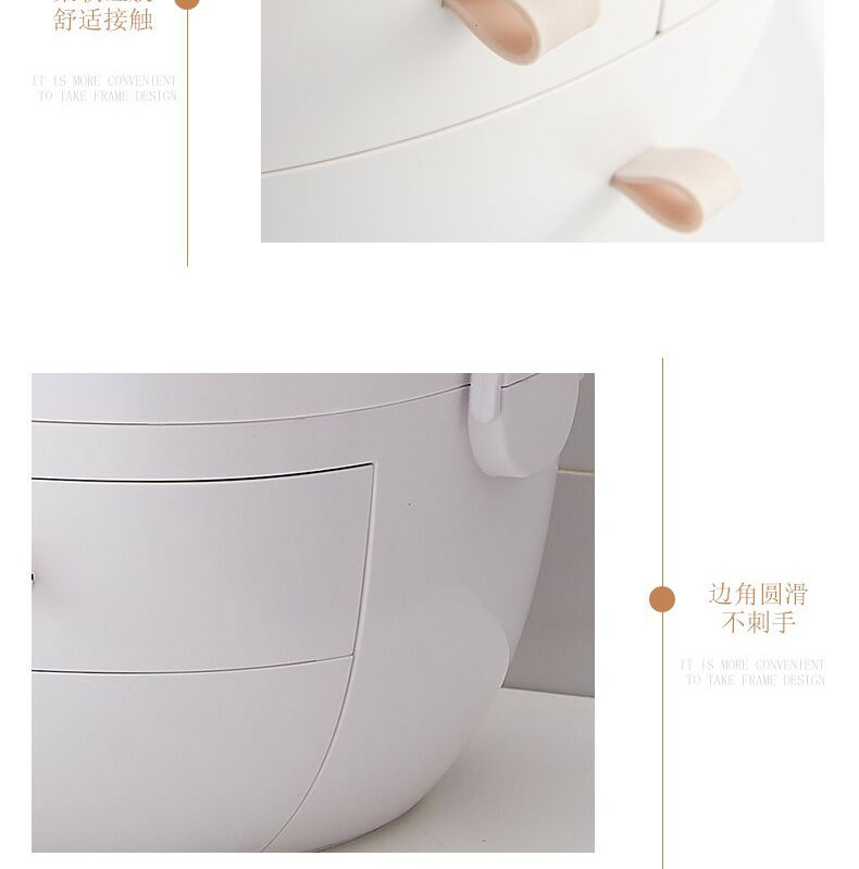 Internet Celebrity Cosmetics Storage Box Drawer Portable Transparent Desktop Skin Care Products Holder Dustproof Cosmetic Box