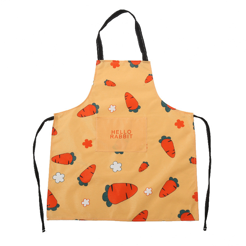 New Japanese-Style Cotton and Linen Apron Couple Apron Home Cooking Coffee Shop Apron Anti-Fouling Oil-Proof Waterproof Apron