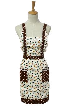 Foreign trade Princess apron Korean cotton waterproof floral apron home kitchen apron manufacturers wholesale 1204