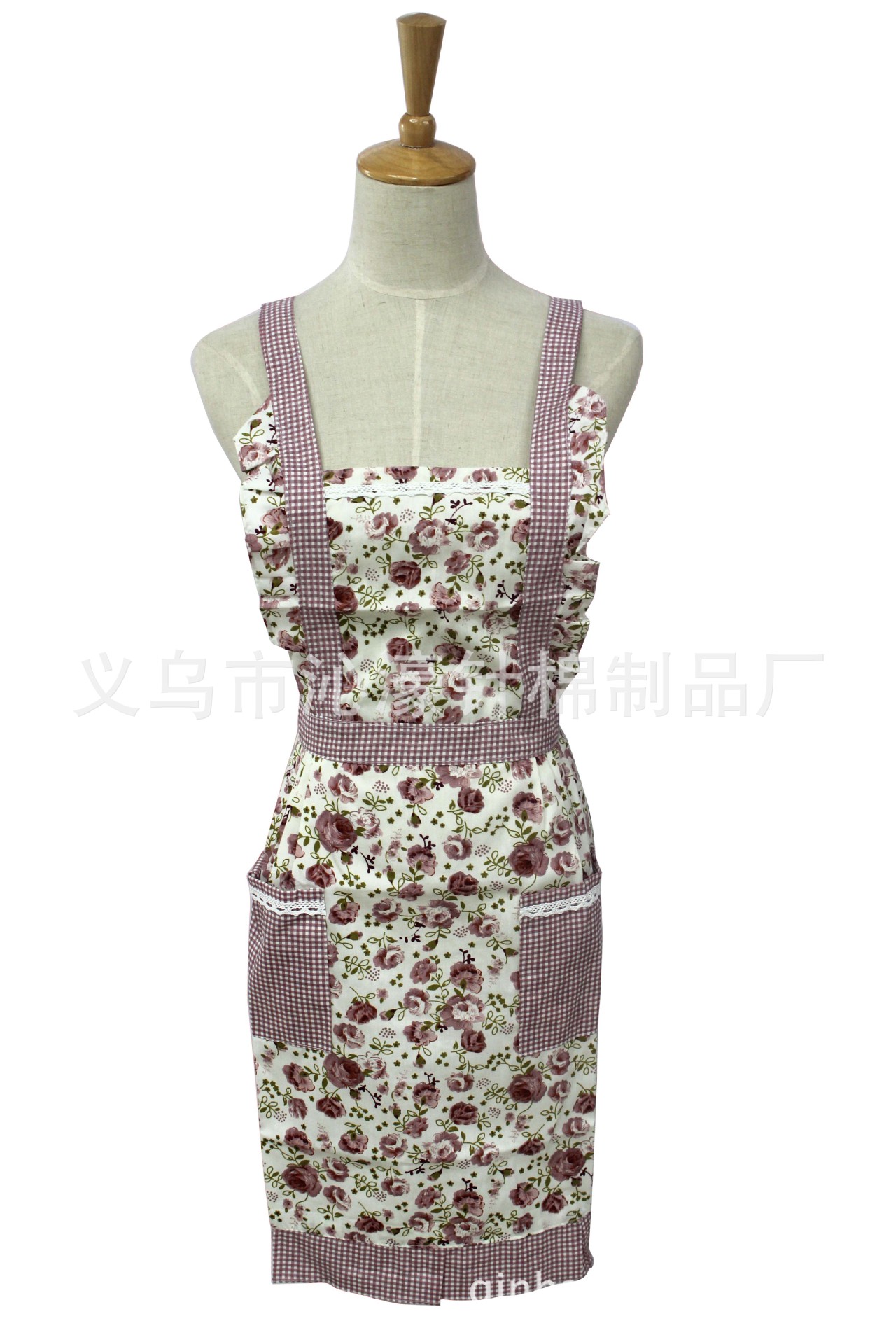 Foreign trade Princess apron Korean cotton waterproof floral apron home kitchen apron manufacturers wholesale 1204 Foreign trade Princess apron Korean cotton waterproof floral apron home kitchen apron manufacturers wholesale 1204
