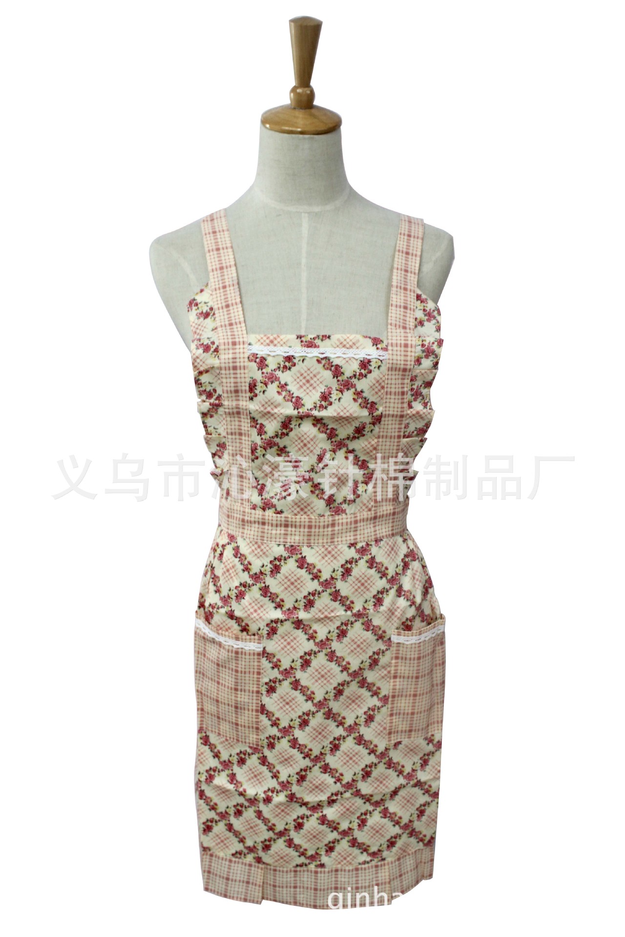 Foreign trade Princess apron Korean cotton waterproof floral apron home kitchen apron manufacturers wholesale 1204 Foreign trade Princess apron Korean cotton waterproof floral apron home kitchen apron manufacturers wholesale 1204
