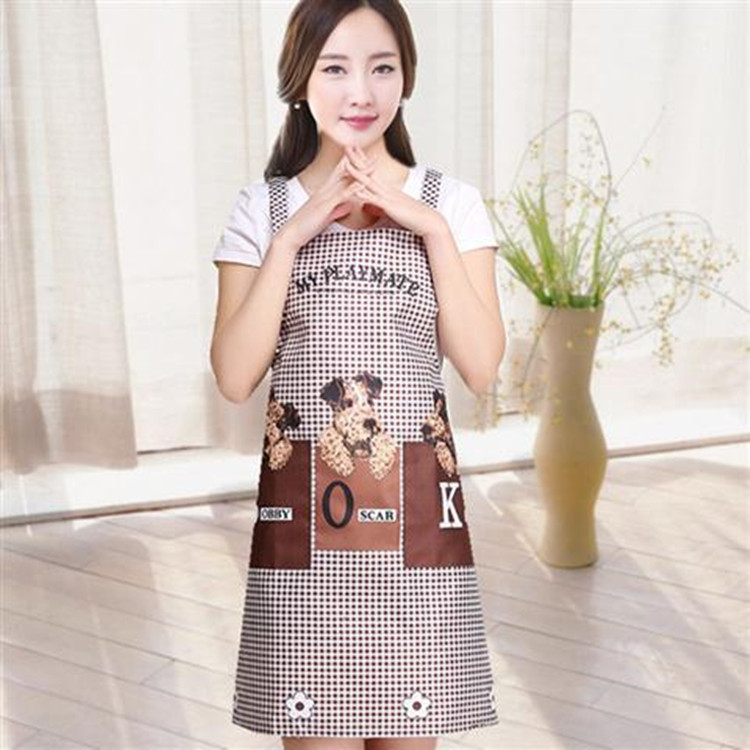 Kitchen Apron Women&#039;s Korean-Style Fashion Home Cooking Apron Strap Adult Cute Work Clothes for Work