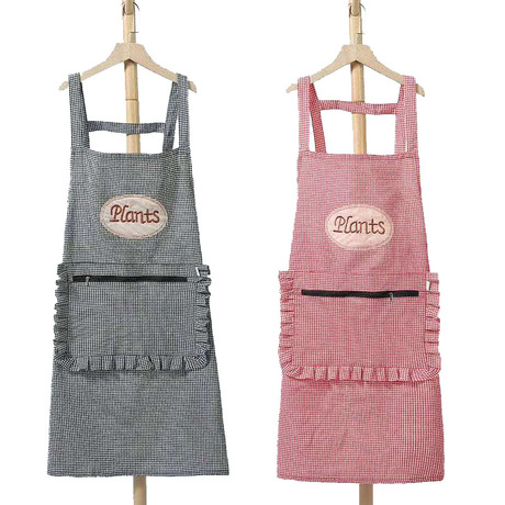 Plant Cotton Apron Kitchen Household Antifouling Strap Apron Apron Work Clothes Sleeveless Apron Factory Direct Sales