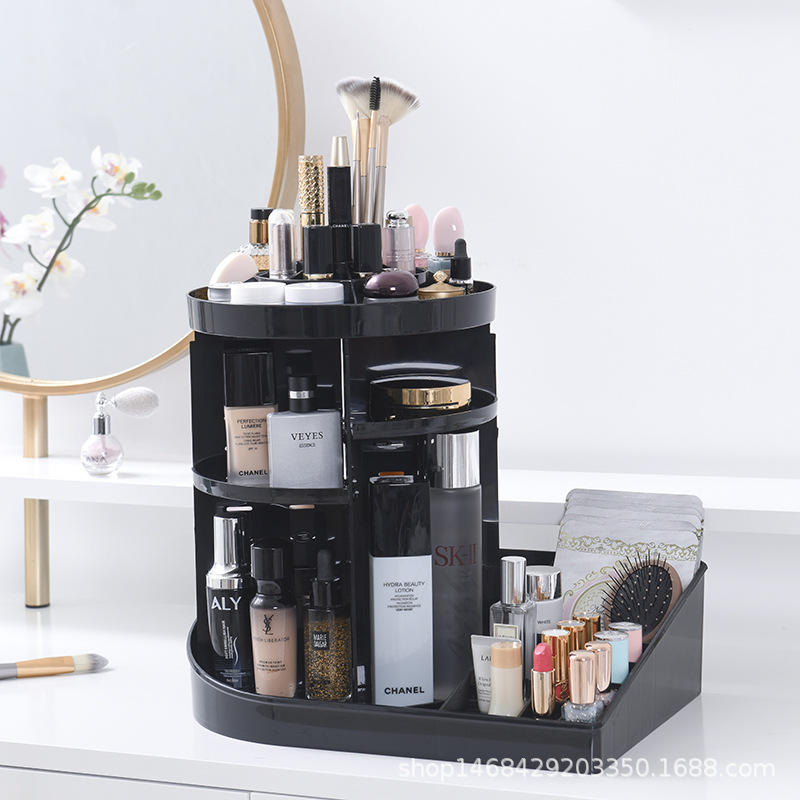 Cosmetic Cosmetic box desktop rotating Cosmetic box beauty makeup set goods rack skin care products display rack manufacturers direct sales