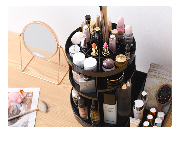 Cosmetic Cosmetic box desktop rotating Cosmetic box beauty makeup set goods rack skin care products display rack manufacturers direct sales