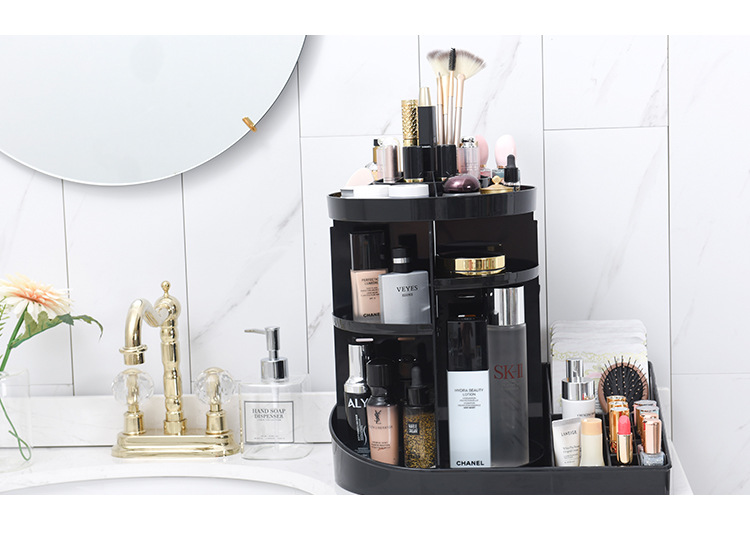 Cosmetic Cosmetic box desktop rotating Cosmetic box beauty makeup set goods rack skin care products display rack manufacturers direct sales