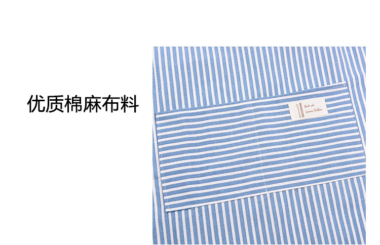 Korean version of fashion cotton and linen apron Lovely Kitchen cheating as overalls apron aprons