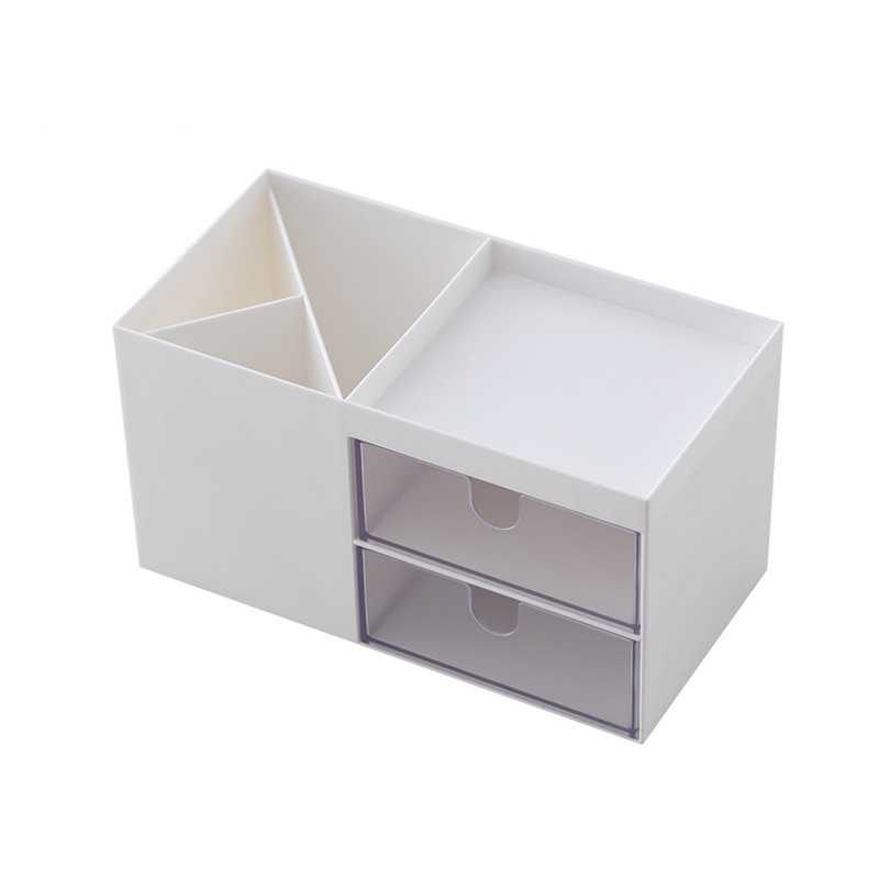 Multi-Functional Desktop Cosmetic Lipstick Jewelry Organizing Box Dustproof Ornament Makeup Skin Care Products Drawer Storage Box