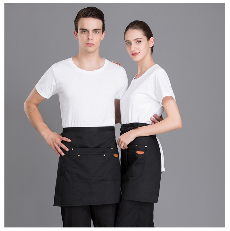 Waiter Men's and Women's Short Black Khaki Small Apron Hotel Restaurant Western Restaurant Coffee Shop Chef Apron Waiter Men's and Women's Short Black Khaki Small Apron Hotel Restaurant Western Restaurant Coffee Shop Chef Apron