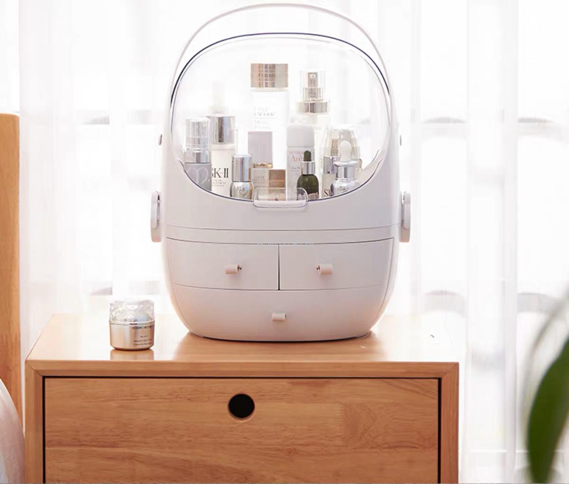 Cosmetic receive box shake sound same desktop dustproof household lipstick big dresser skin care products receive box