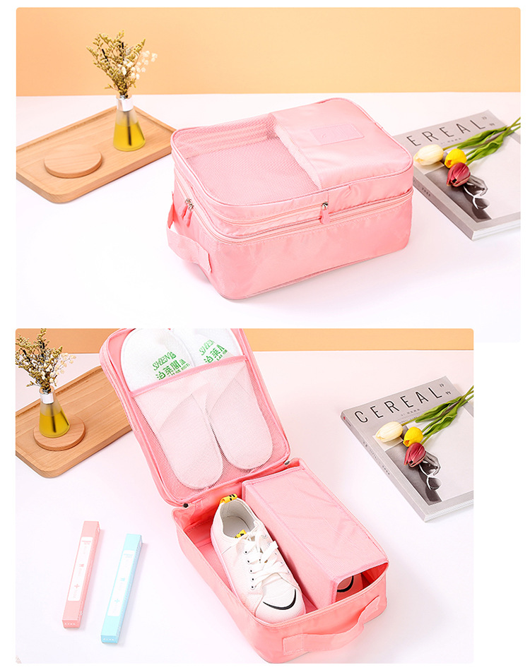 Twill Oxford Cloth Shoe Bag Travel Storage Three Shoe Bag Storage Bag out Travel Shoes Storage Bag