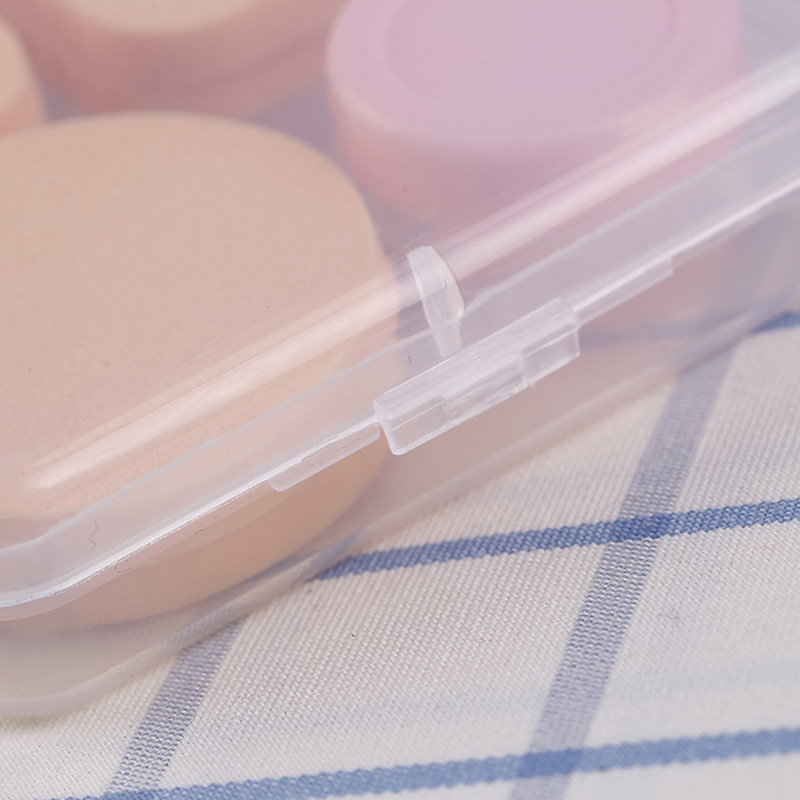 Face puff powder puff false eyelash receiving box PP plastic cosmetic products special empty box wholesale