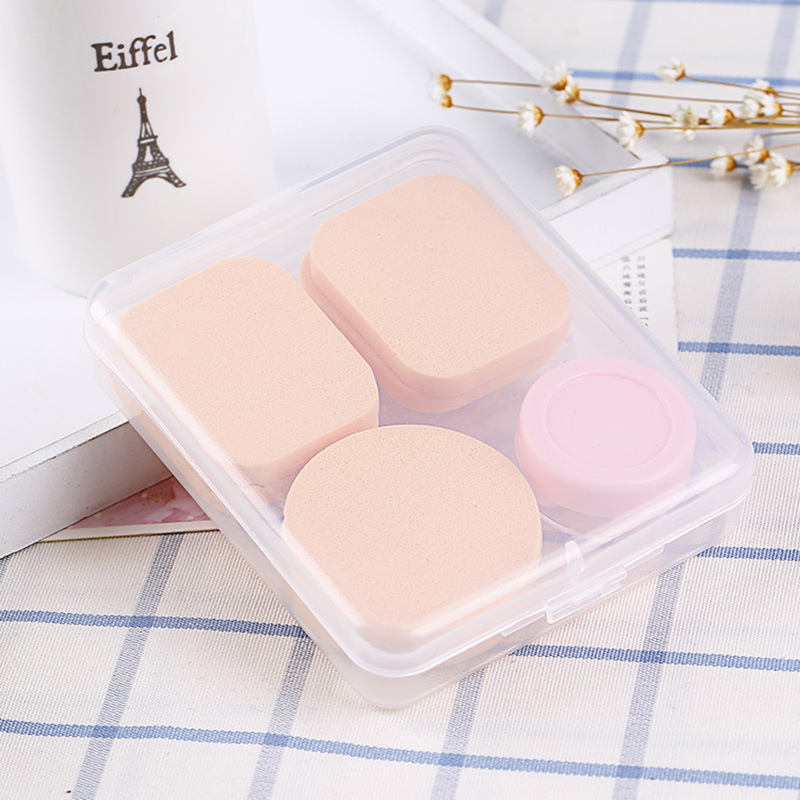 Face puff powder puff false eyelash receiving box PP plastic cosmetic products special empty box wholesale