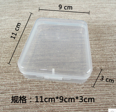 Face puff powder puff false eyelash receiving box PP plastic cosmetic products special empty box wholesale