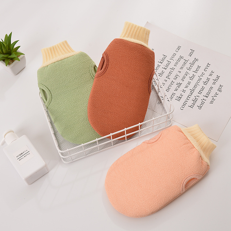 Bath Three-Piece Set Double-Sided Bath Towel Foaming Net Back Rub Washing cloth