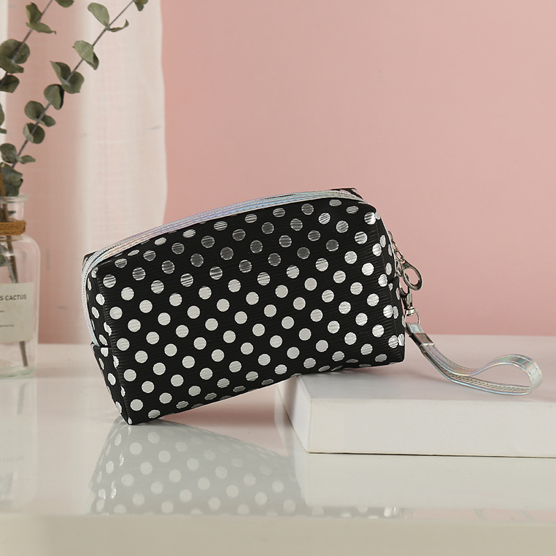 New Style European American Style Cosmetic Bag Fashion Polka Dot Printing Portable Multi-Purpose Cosmetic Bag Wash Bag Storage Bag New Style European American Style Cosmetic Bag Fashion Polka Dot Printing Portable Multi-Purpose Cosmetic Bag Wash Bag Storage Bag