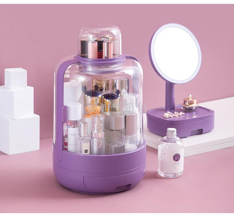 Web celebrity cosmetic receive box shake sound desktop dustproof household lipstick big dresser skin care products shelf Web celebrity cosmetic receive box shake sound desktop dustproof household lipstick big dresser skin care products shelf