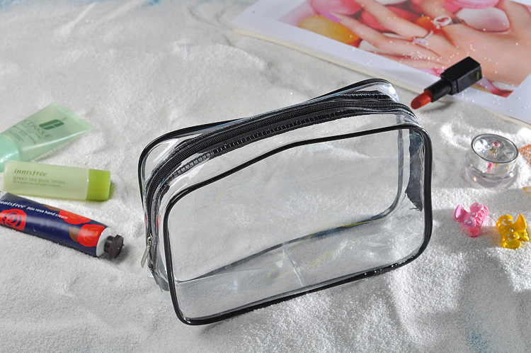 PVC Buggy Bag Storage Bag Washing and Makeup Bag Transparent Three-Piece Set Organizing Bag PVC Three-Piece Set