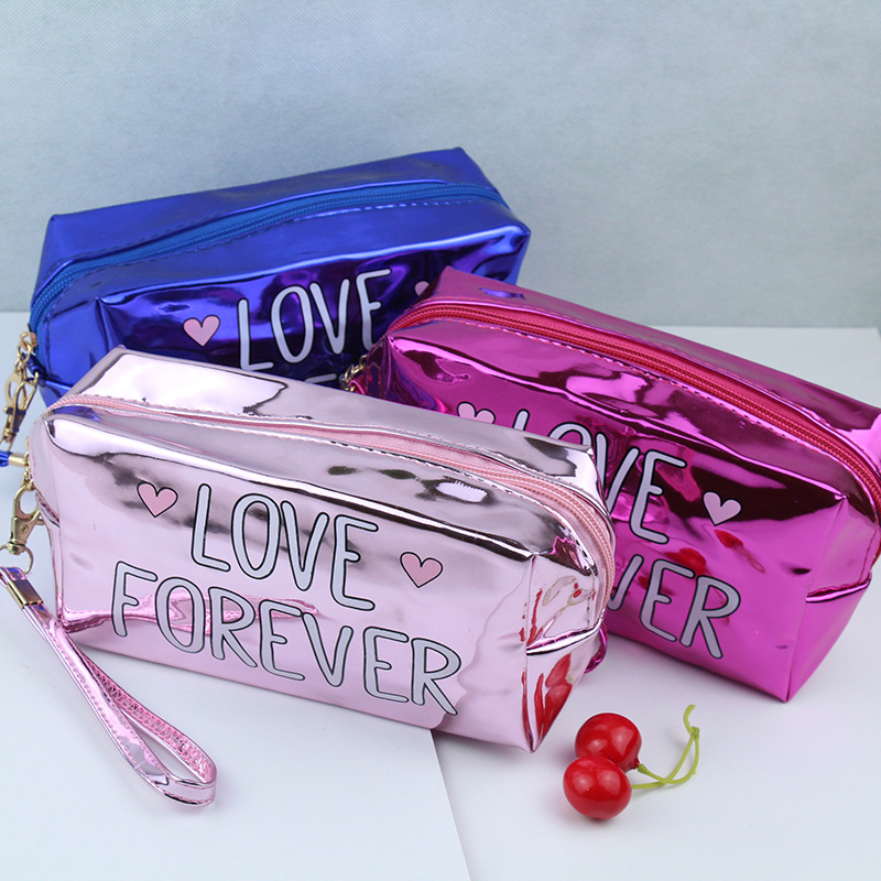 Manufacturer direct sale of new cross - border PU cosmetic bag waterproof wash bag portable large capacity cosmetics storage bag