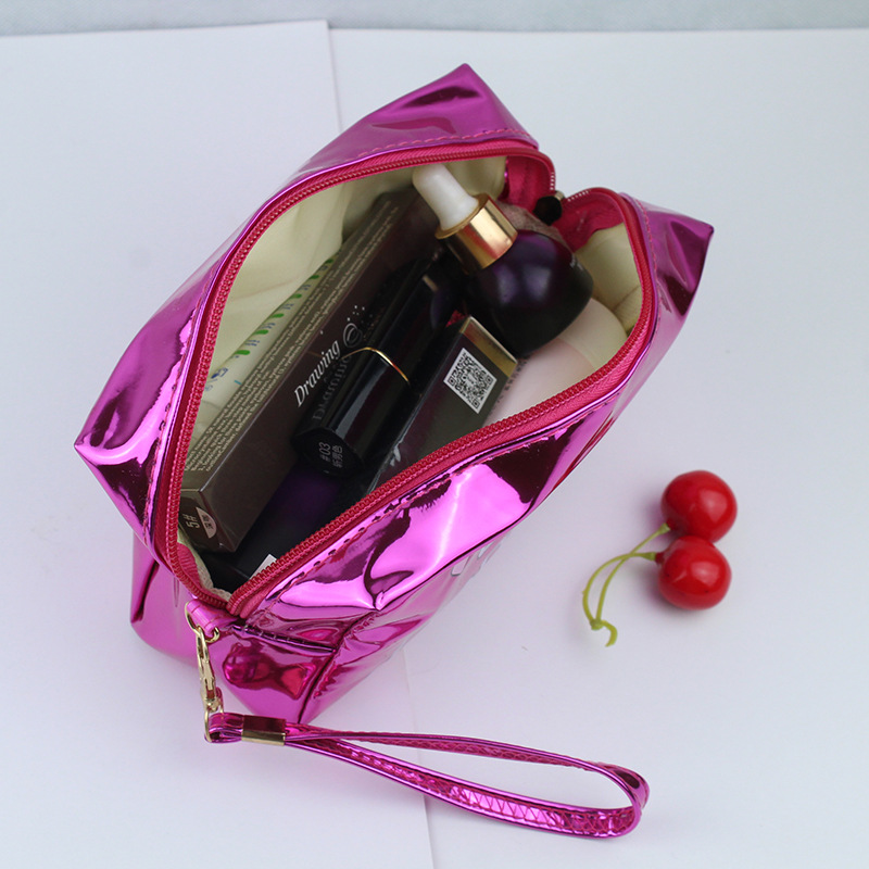 Manufacturer direct sale of new cross - border PU cosmetic bag waterproof wash bag portable large capacity cosmetics storage bag