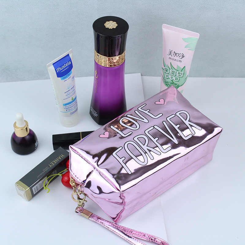 Manufacturer direct sale of new cross - border PU cosmetic bag waterproof wash bag portable large capacity cosmetics storage bag