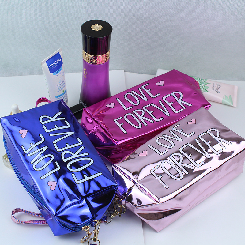 Manufacturer direct sale of new cross - border PU cosmetic bag waterproof wash bag portable large capacity cosmetics storage bag