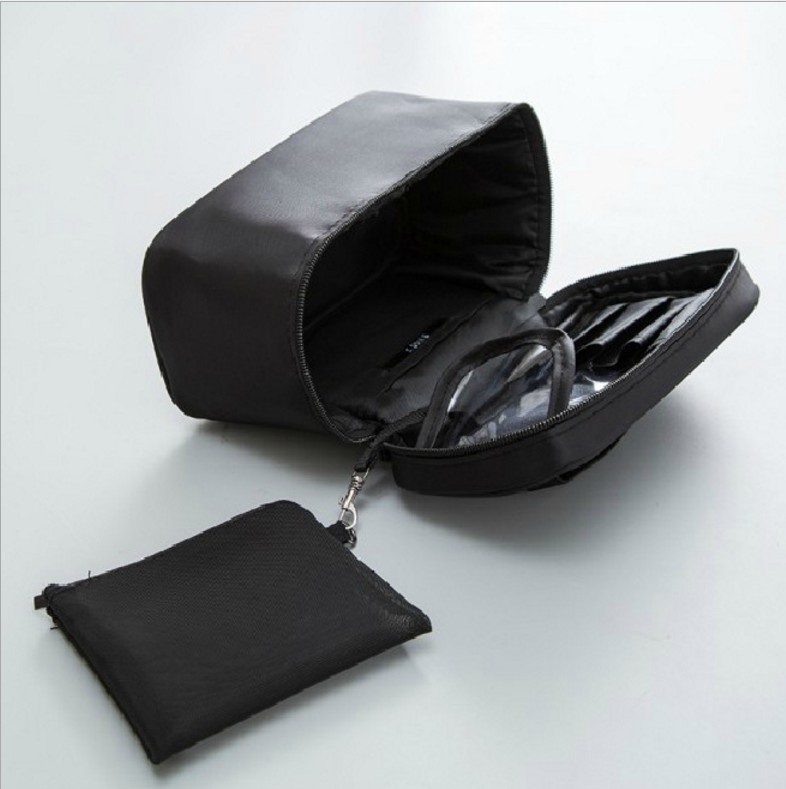 Fashion Large Capacity Portable Makeup Brush Cosmetic Bag Travel Toiletry Bag Storage Bag