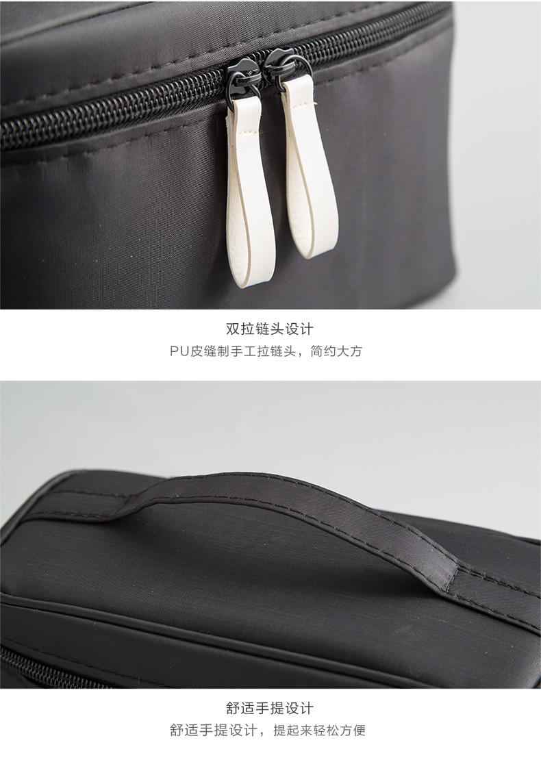 Fashion Large Capacity Portable Makeup Brush Cosmetic Bag Travel Toiletry Bag Storage Bag