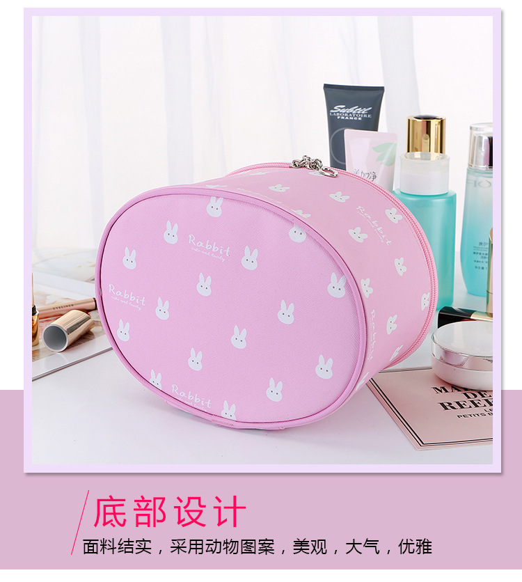 Portable Cosmetic Case Portable Toiletry Bag Cartoon Pictures Waterproof Square Bag Storage Bag Cosmetic Bag
